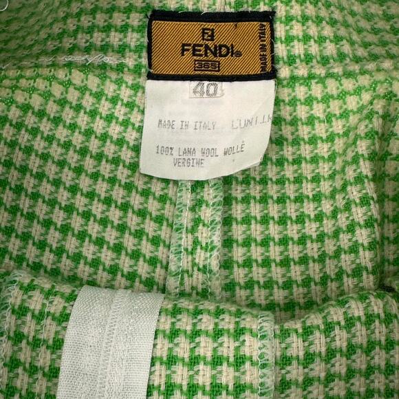Vintage fendi 365 green houndstooth - Picture 3 of 4